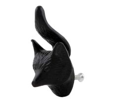 Black Fox Face Iron Cabinet Knobs